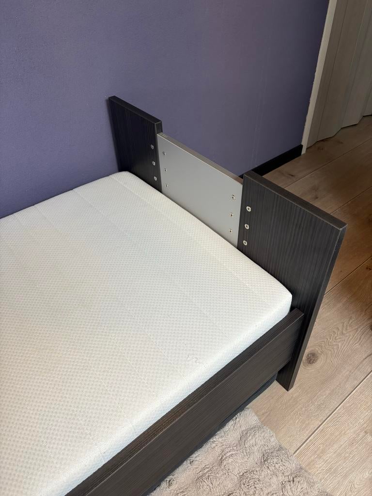 Eenpersoonsbed met lattenbodem (Bossflex 400), Ophalen, Gebruikt, 90 cm, Eenpersoons