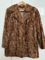 Vintage bontjas nerts bruin mt 38-M, Ophalen of Verzenden, Zo goed als nieuw, Maat 38/40 (M), Bruin