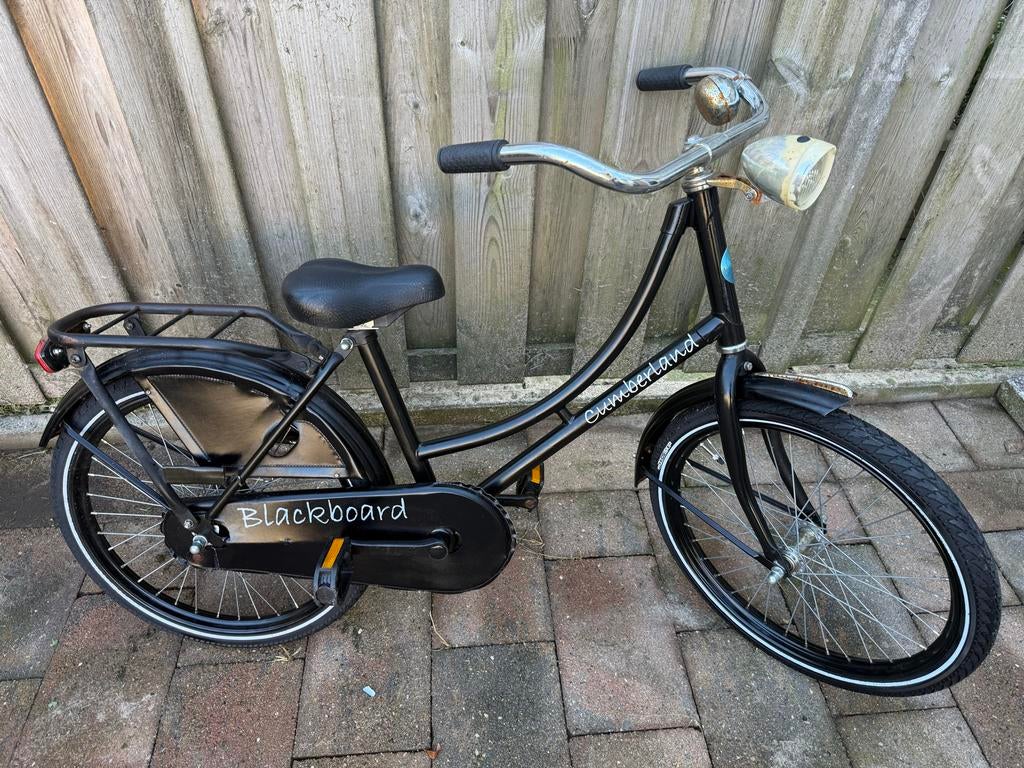 Cumberland kinderfiets - Zwart, stevig en compleet, Ophalen, Gebruikt, 16 tot 20 inch