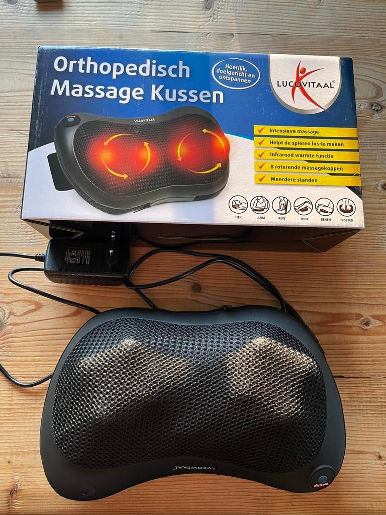 Lucovitaal massage kussen 2x gebruikt, Ophalen of Verzenden, Zo goed als nieuw, Massagestoel of Kussen