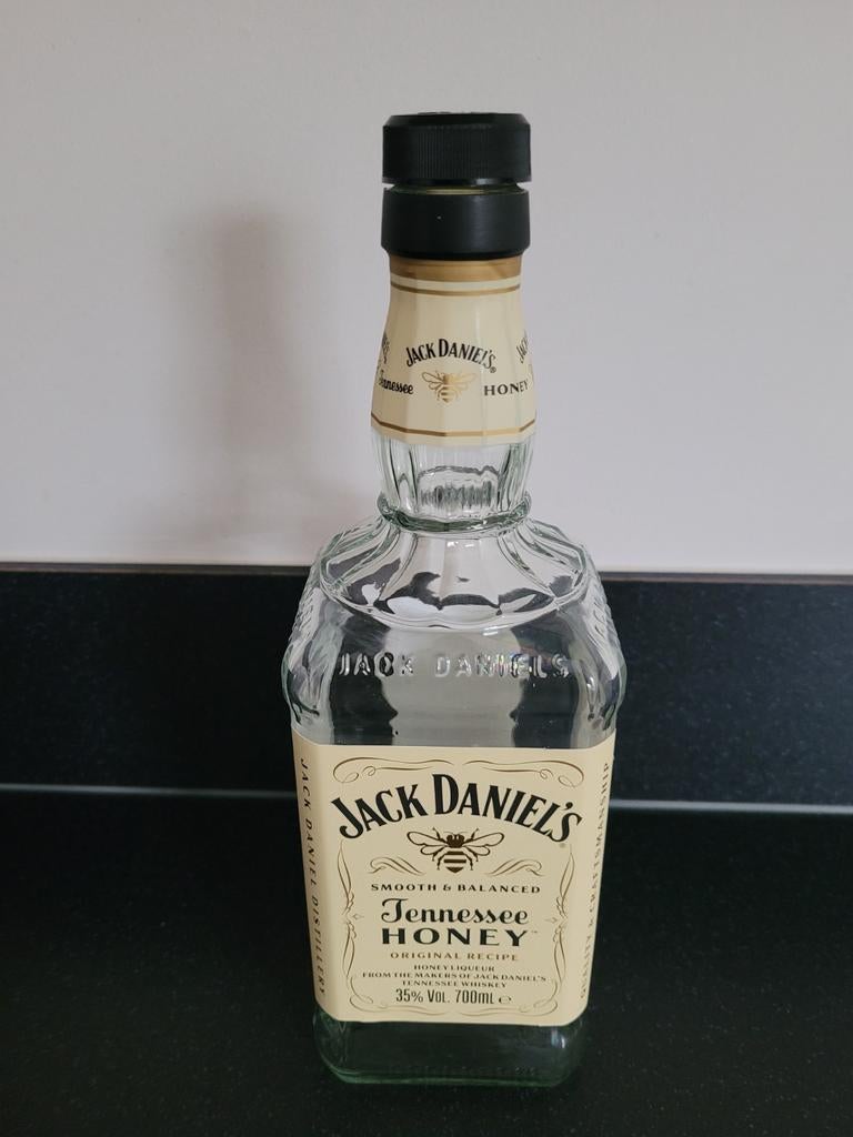 Lege Jack Daniel's Tennessee Honey fles, Verzamelen, Glas en Borrelglaasjes, Ophalen of Verzenden