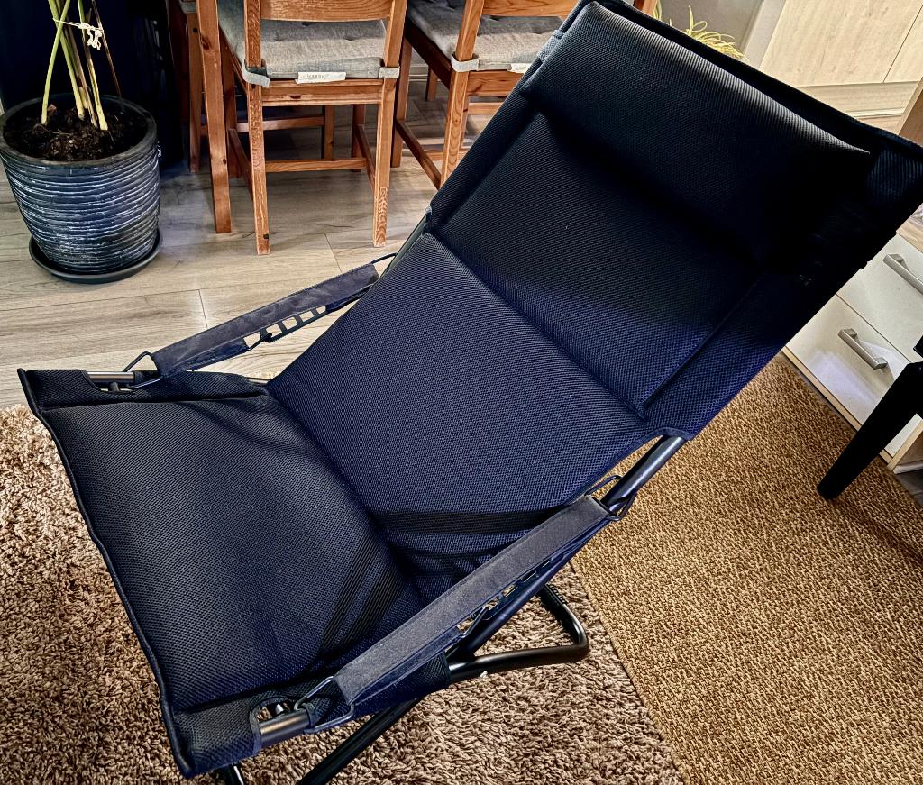 Red Mountain relax stoel (tuin, camping, terras, balkon), Ophalen, Zwart, Zo goed als nieuw, Stof