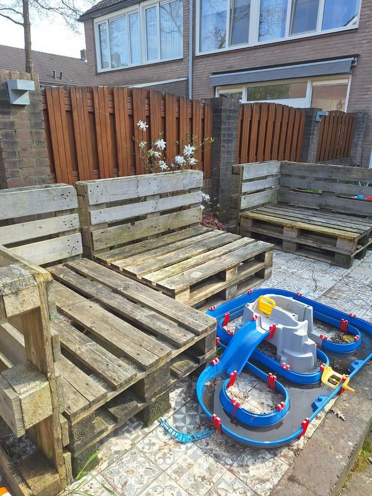 9 hele pallets, europallets, Tuin en Terras, Ophalen, Minder dan 180 cm