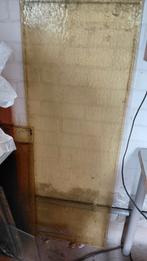 Glasplaten licht geel, Ophalen, Gebruikt, Glasplaat