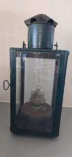 Oude lantaarn met olielamp, Antiek en Kunst, Antiek | Lampen, Ophalen of Verzenden