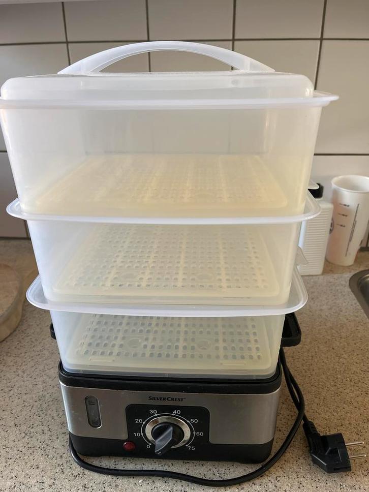 SilverCrest voedselstomer met 3 lagen, Witgoed en Apparatuur, Stoomapparaten, Gebruikt, Stoomreiniger, Ophalen of Verzenden