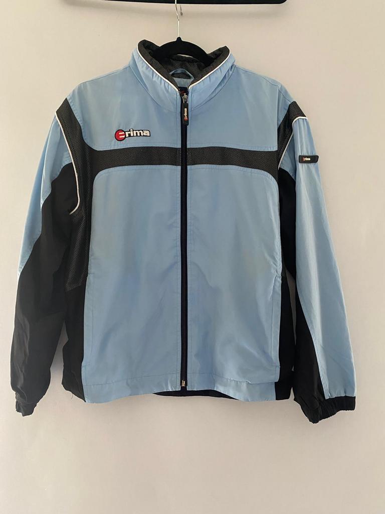 Erima jas in lichtblauw maat M, Ophalen of Verzenden, Gedragen, Algemeen, Maat 48/50 (M)