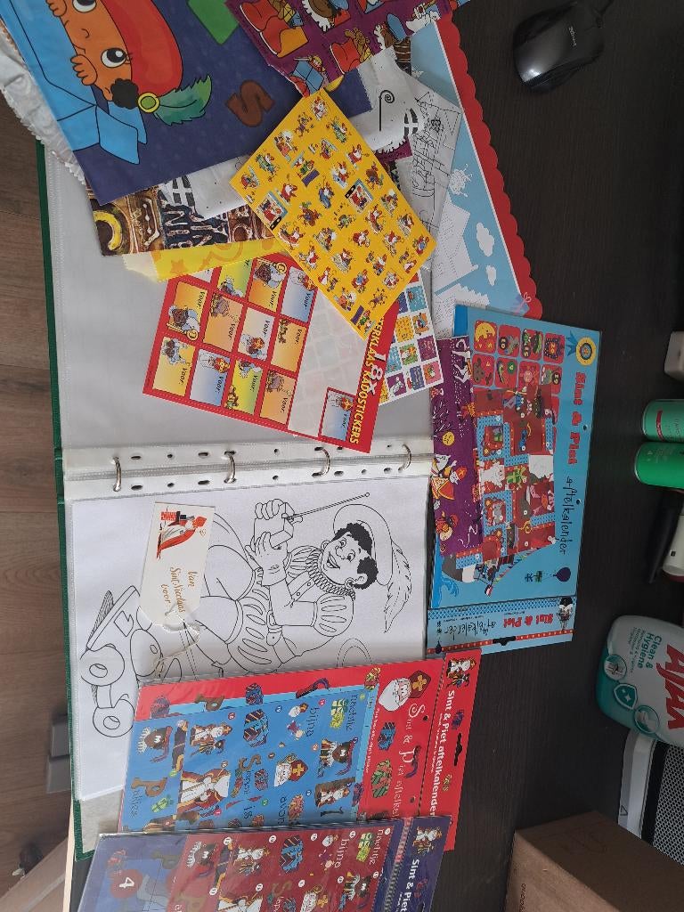Sinterklaas en zwarte piet pakket scrapbook, Ophalen of Verzenden, Zo goed als nieuw