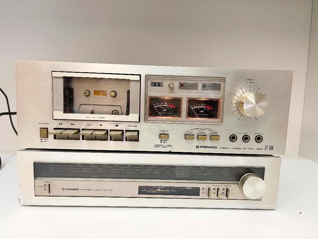 PIONEER CT-506 & TX-410 Cassette Deck + Tuner set, Overige merken, N, N, Enkel