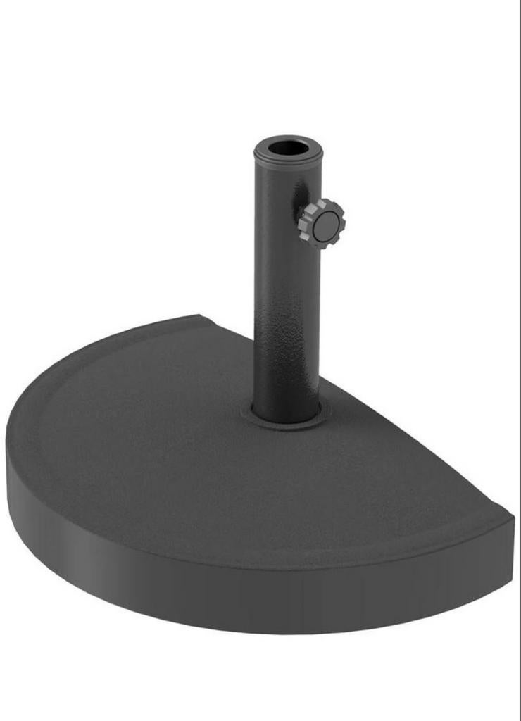 Parasolvoet half rond - Zwart NIEUW IN DOOS, Ophalen, Nieuw, Minder dan 1 meter, Parasolvoet
