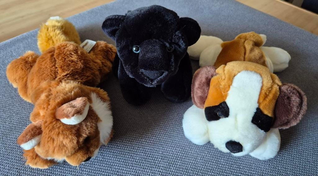 3x softtoys knuffels, Kinderen en Baby's, Speelgoed | Knuffels en Pluche, Ophalen of Verzenden, Zo goed als nieuw