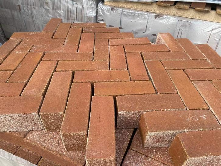 Gebakken bruin genuanceerde dikformaten (BRUNO) D2, Tuin en Terras, Tegels en Klinkers, Nieuw, Klinkers, Keramiek, 10 m² of meer