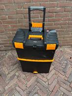 Praxis Master Cart verrijdbare 3-delige gereedschapskoffer, Ophalen, Zo goed als nieuw