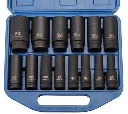 Krachtdoppenset 1/2" 14-Delig- Lange Uitvoering, Doe-het-zelf en Verbouw, Gereedschap | Handgereedschap, Ophalen of Verzenden