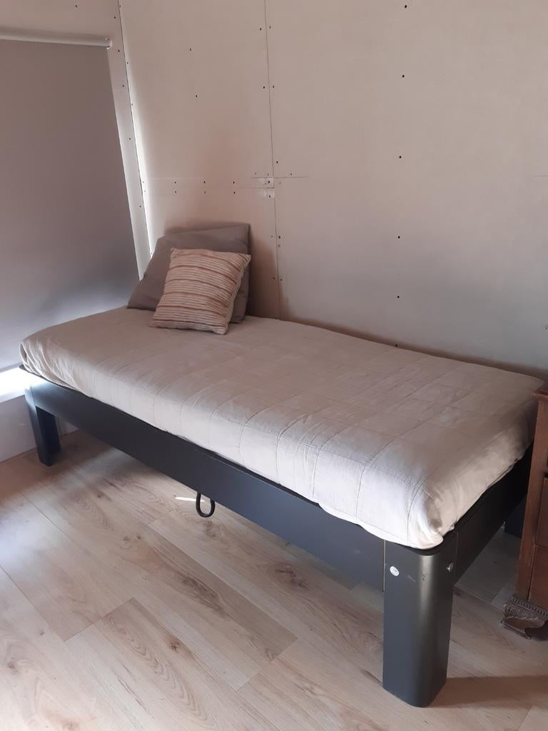 Auping auronde ledikant bed grijs eenpersoons 80x200, Ophalen, Eenpersoons, 80 cm, 200 cm