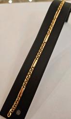 14 karaats gouden Mariner schakel armband geelgoud 20 cm, Ophalen of Verzenden, Zo goed als nieuw, Goud, Goud