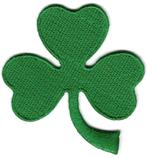 Shamrock Klaver stoffen opstrijk patch embleem, Verzamelen, Ophalen of Verzenden, Nieuw, Bedrijf of Vereniging