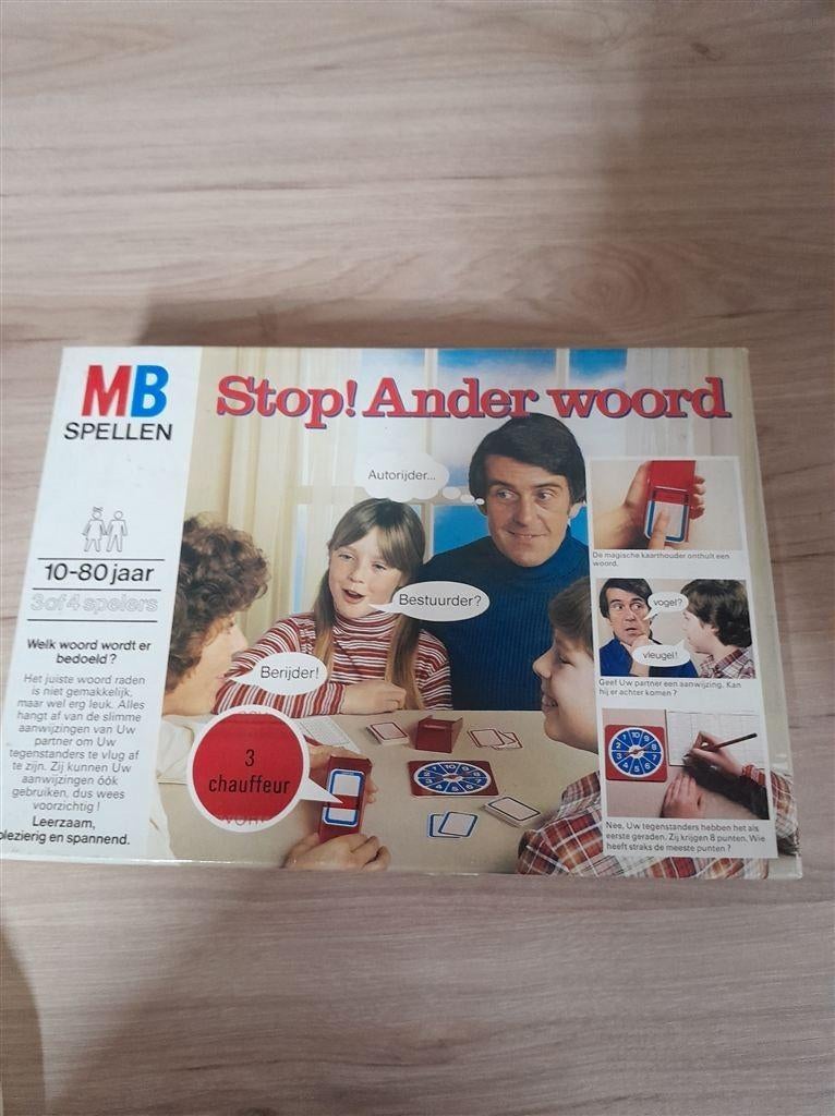 Stop ander woord - s3827, Hobby en Vrije tijd, Gezelschapsspellen | Bordspellen, Ophalen of Verzenden, Zo goed als nieuw