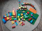 duplo blokken, trein, boerderij onderdelen en 2 platen, Ophalen, Gebruikt