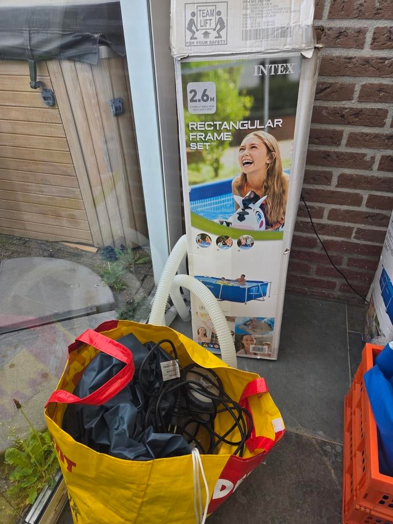 Intex zwembad 2.6 m, Tuin en Terras, Zwembaden, Ophalen, Minder dan 80 cm, Minder dan 200 cm, Opzetzwembad