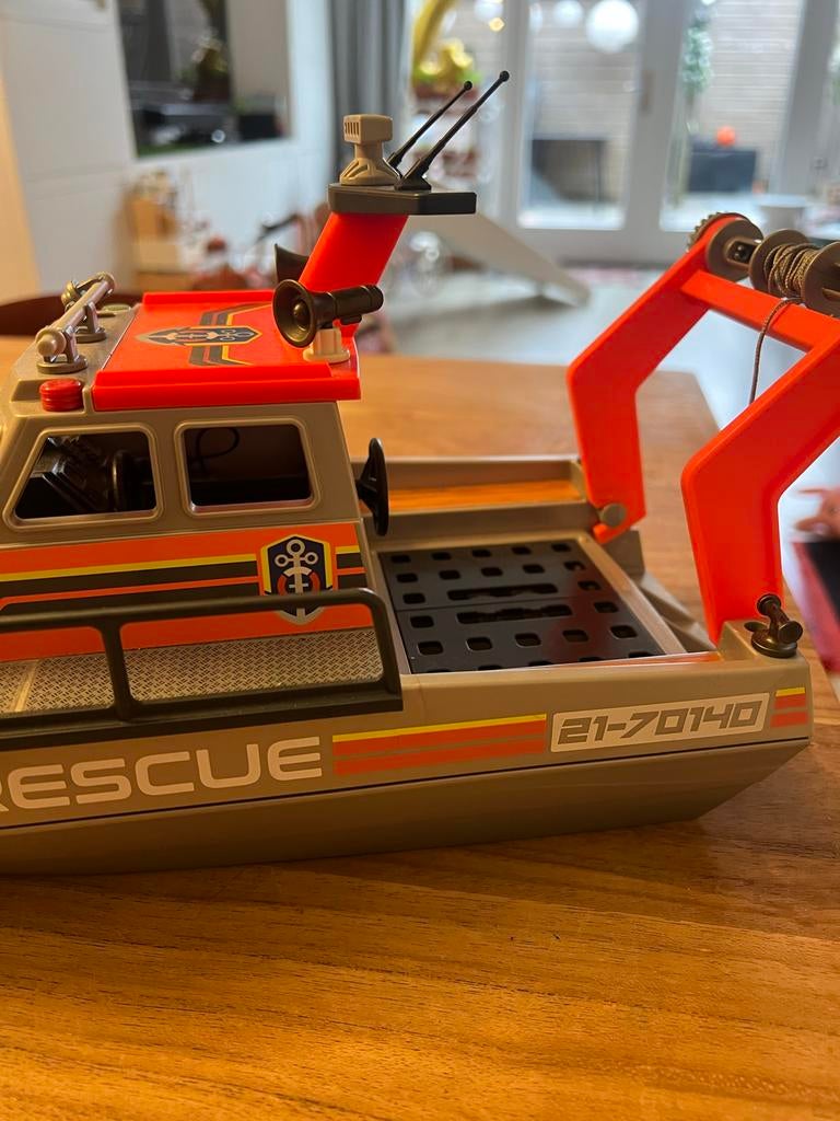 Playmobil Reddingsboot met waterscooter en motor, Ophalen of Verzenden, Zo goed als nieuw, Jongen of Meisje