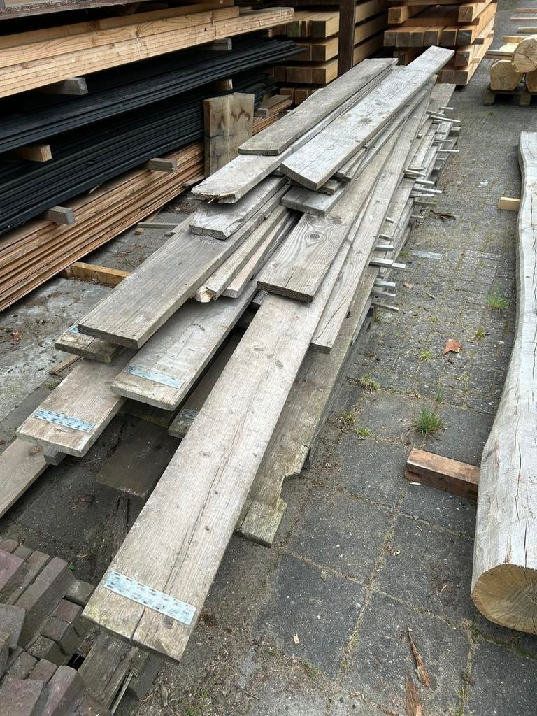 Gebruikte steigerplanken, Doe-het-zelf en Verbouw, Hout en Planken, Ophalen, Gebruikt, 25 tot 50 mm, Plank