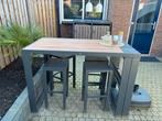 Barset voor in de tuin, Ophalen, Gebruikt, Rechthoekig, Hout