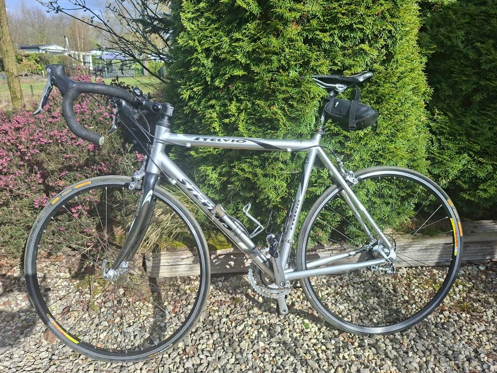 Stelvio racefiets zilver, Ophalen, Aluminium, Meer dan 20 versnellingen, Overige merken