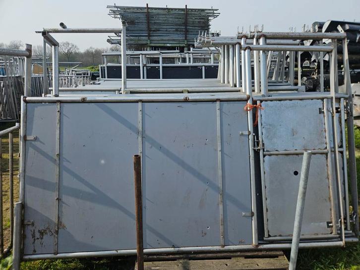 Rvs dichte Schotten, Doe-het-zelf en Verbouw, Steigers, Overige typen, Minder dan 2 meter, Ophalen