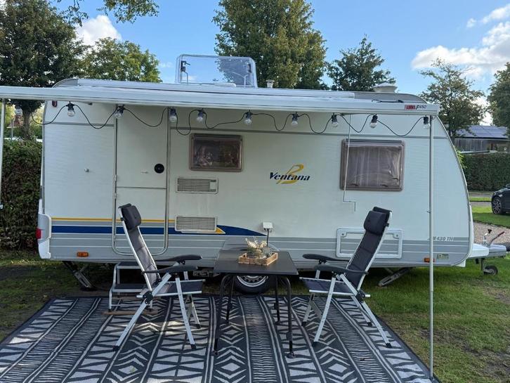 Nette Caravan Bürstner Ventana, Caravans en Kamperen, Caravans, Particulier, tot en met 4, 1000 - 1250 kg, Treinzit, Bürstner