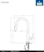 Keukenkraan, mengkraan, matzwarte kraan Deante Lukrecja, Verzenden, Nieuw