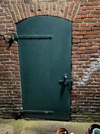 Twee hardhouten staldeuren, Ophalen, Gebruikt, 80 tot 100 cm, Buitendeur