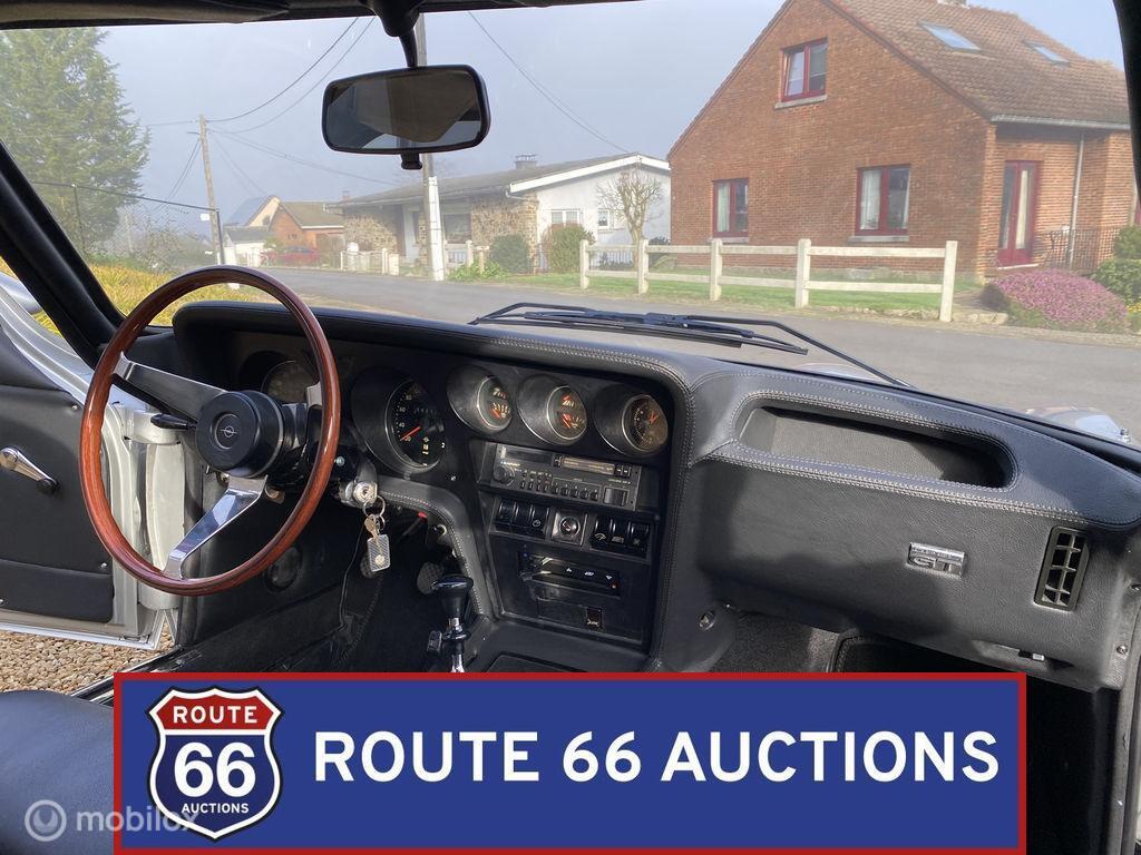 Opel GT 1900 | 1970 | Route 66 Auctions, Overige carrosserieën, Zwart, Bedrijf, Opel