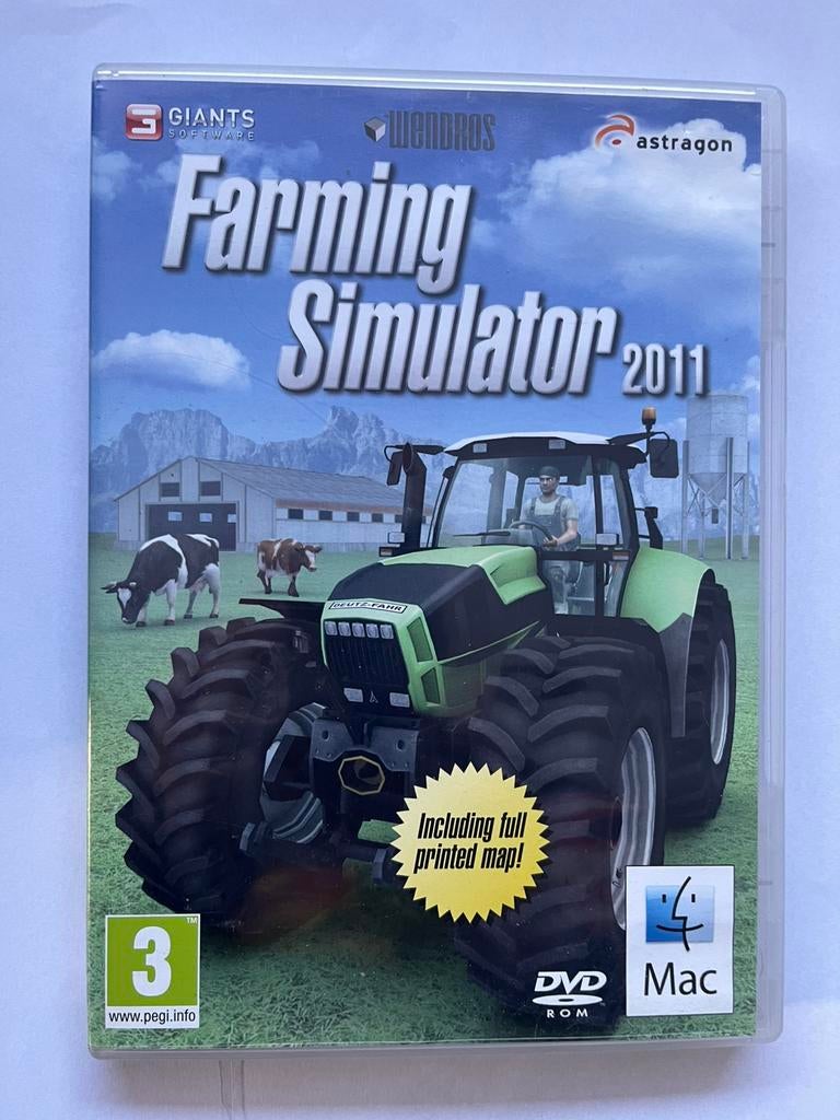 Farming Simulator 2011 (Mac) - Inclusief kaart, Spelcomputers en Games, Games | Pc, Zo goed als nieuw, Simulatie, 1 speler, Vanaf 3 jaar