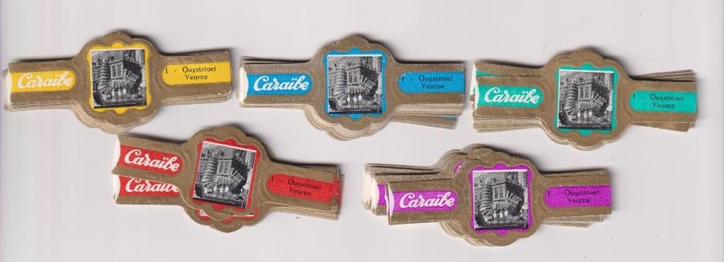 sigarenbanden - CARAIBE - VEURNE, Ophalen of Verzenden, Zo goed als nieuw, Sigarenbandjes