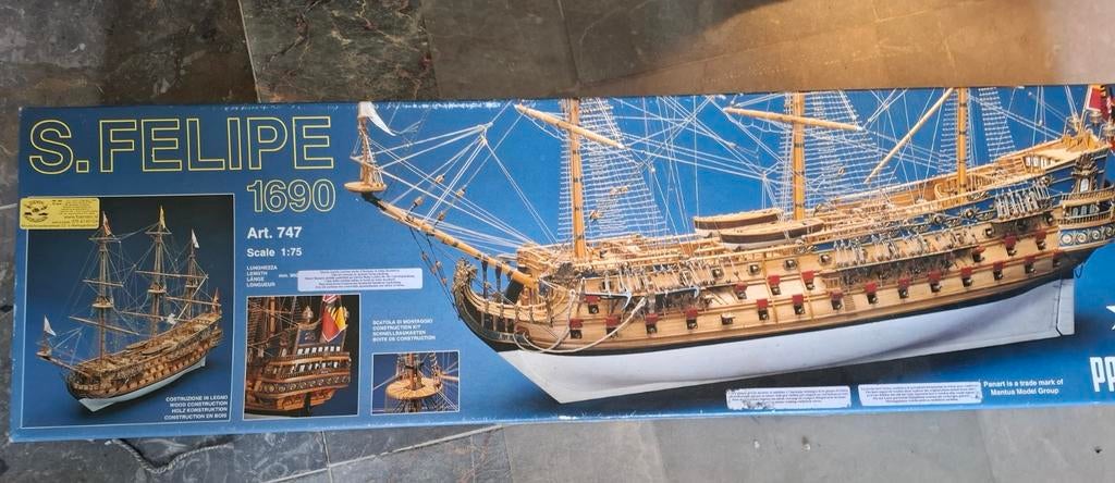 Houten bouwschip S. Felipe 1690, Ophalen of Verzenden