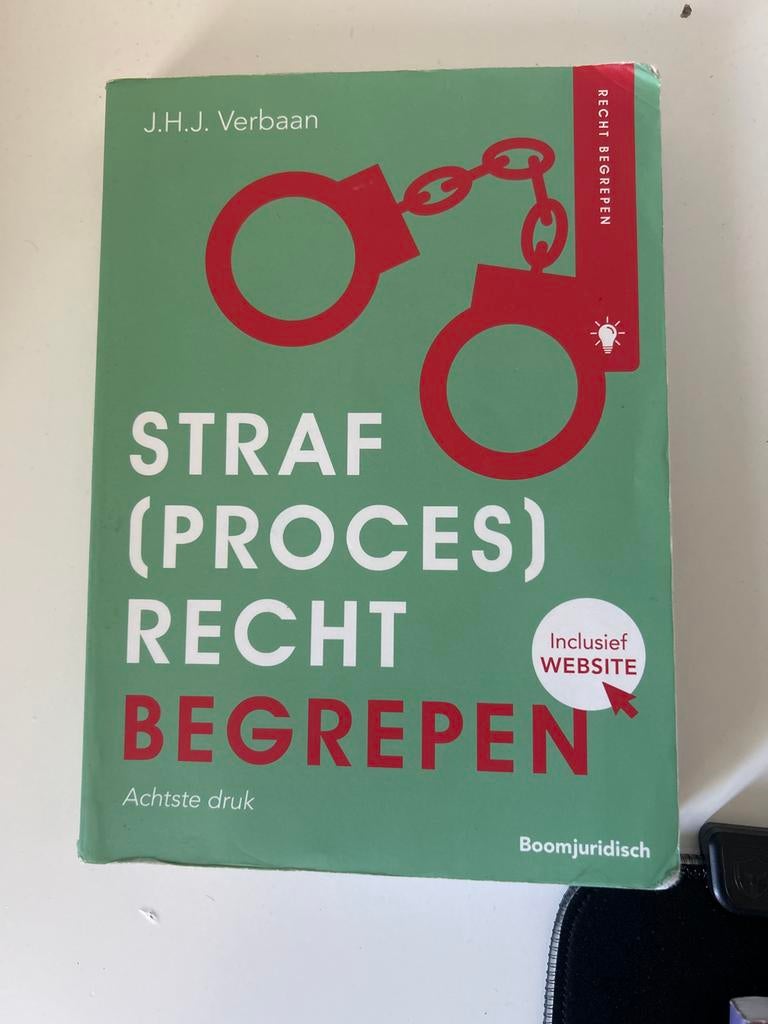 J.H.J. Verbaan - Straf(proces)recht begrepen, Boeken, J.H.J. Verbaan, Sociale wetenschap, Ophalen of Verzenden, Zo goed als nieuw