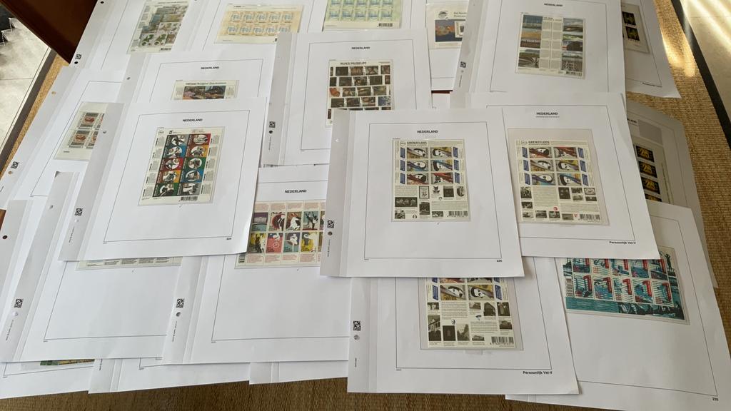 Persoonlijke postzegel velletjes op davo blad, Verzenden