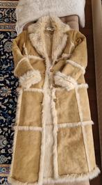 schitterende lammy coat/ suède jas/ vintage, Ophalen of Verzenden, Zo goed als nieuw, Maat 38/40 (M), Bruin