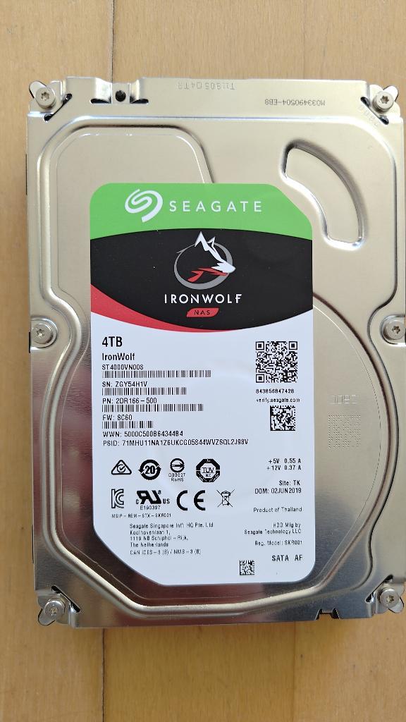 Seagate IronWolf 4TB, Computers en Software, Harde schijven, Gebruikt, Desktop, Intern, HDD, SATA, Ophalen of Verzenden