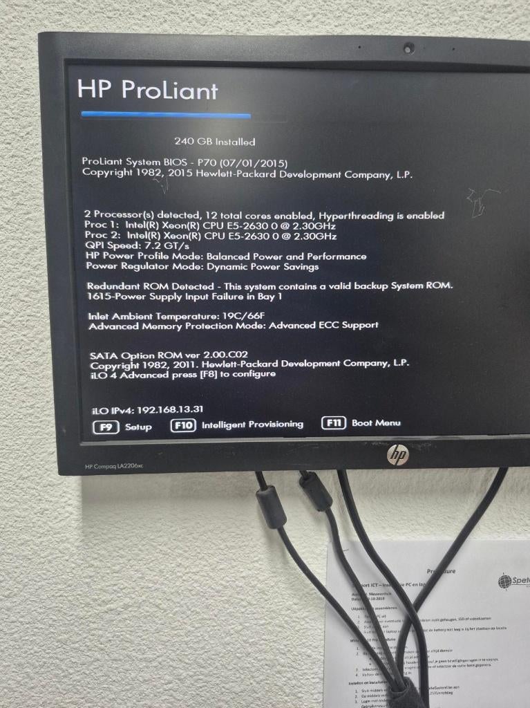 HP ProLiant Gen8, Computers en Software, Servers, Gebruikt, 2 tot 3 Ghz, 256 GB, Hot swappable onderdelen, Ophalen of Verzenden