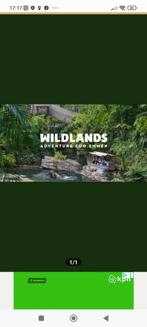 1 Wildlands ticket, Tickets en Kaartjes, Eén persoon, Ticket of Toegangskaart