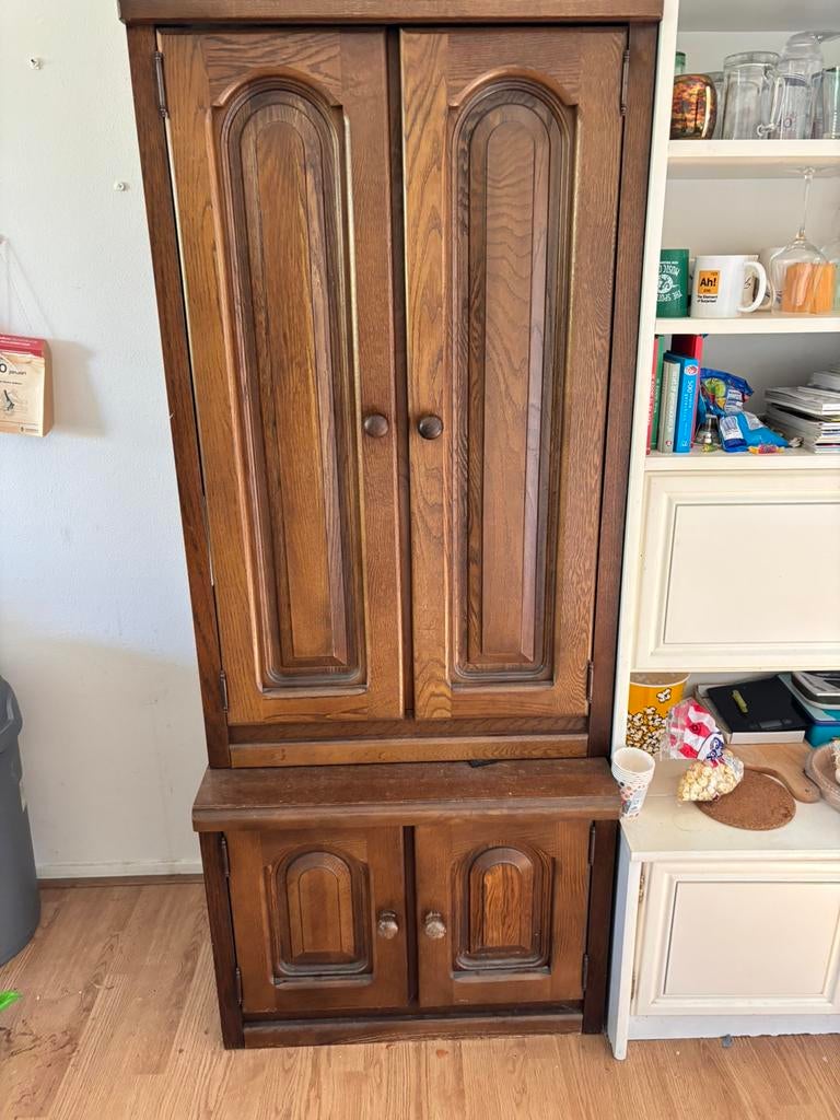 Bruine Kast, Antiek en Kunst, Antiek | Meubels | Kasten, Ophalen