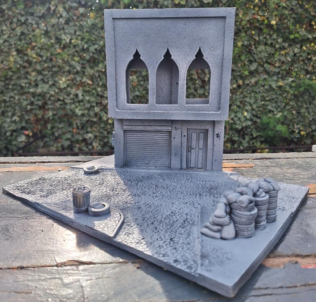 Dioramabase - Midden-Oosten met gebouw - resin 1/35, Ophalen of Verzenden, Zo goed als nieuw, 1:35 tot 1:50, Diorama