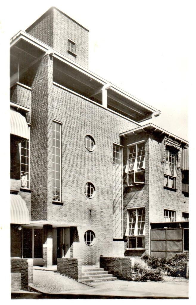 Leeuwarden - Diakonessenhuis - Ingang interne afdeling -1964, Verzamelen, Ophalen of Verzenden, 1960 tot 1980, Gelopen, Friesland