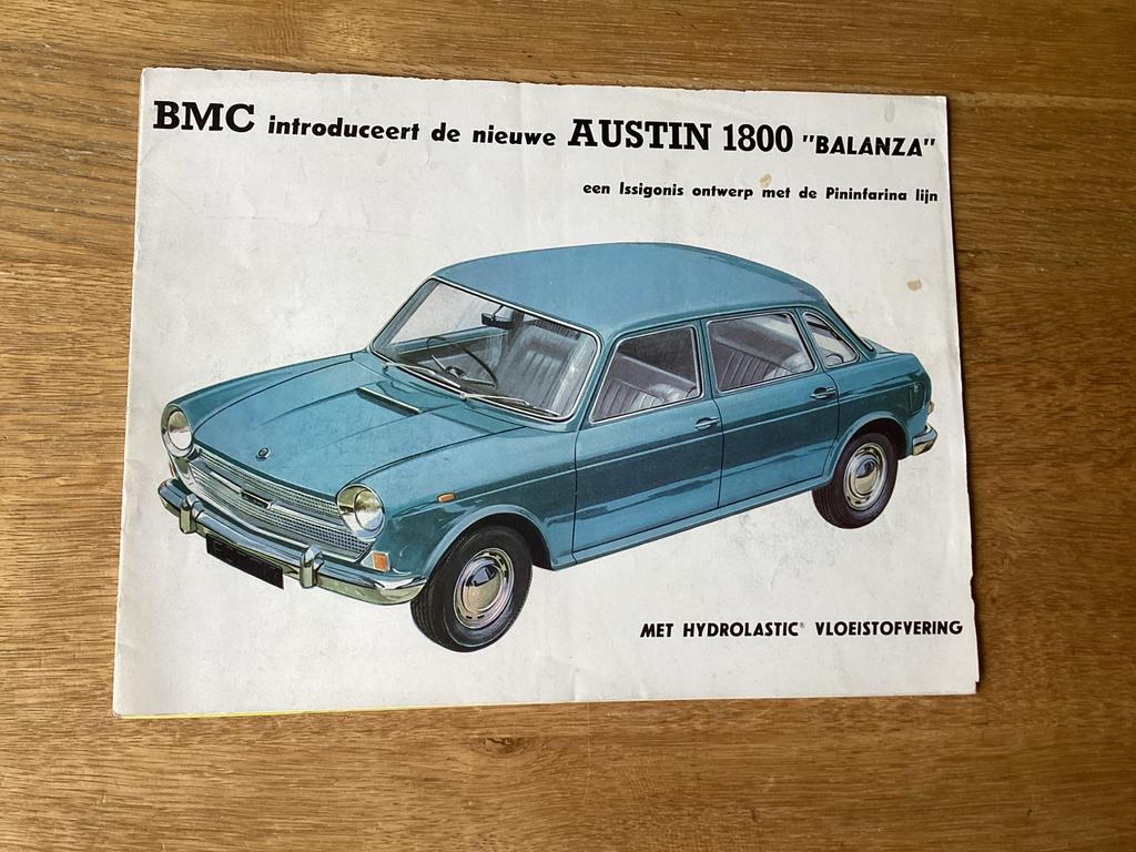 BMC Austin 1800 Balanza Brochure - Origineel uit 1960s, Ophalen of Verzenden, Zo goed als nieuw, Overige merken