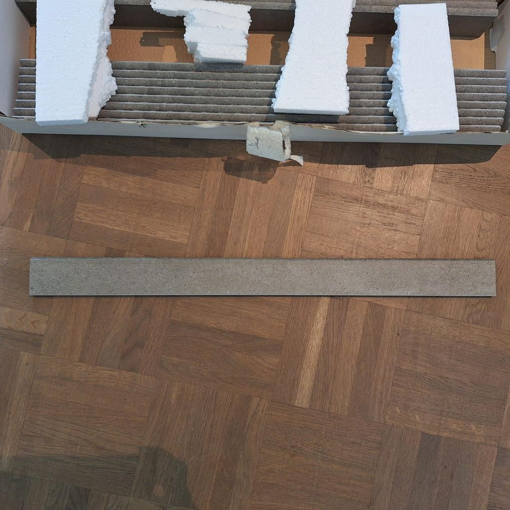 Laatste week NIEUW Tegelplinten Terratinta Kos Brun 5x60 cm, Ophalen, 40 tot 60 cm, Overige typen, Nieuw