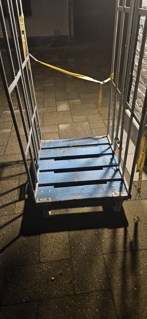 3 ROLCONTAINERS / TRANSPORTKAR : IN PERFECTE STAAT, 100 liter of meer, Ophalen, Gebruikt, Transportkar