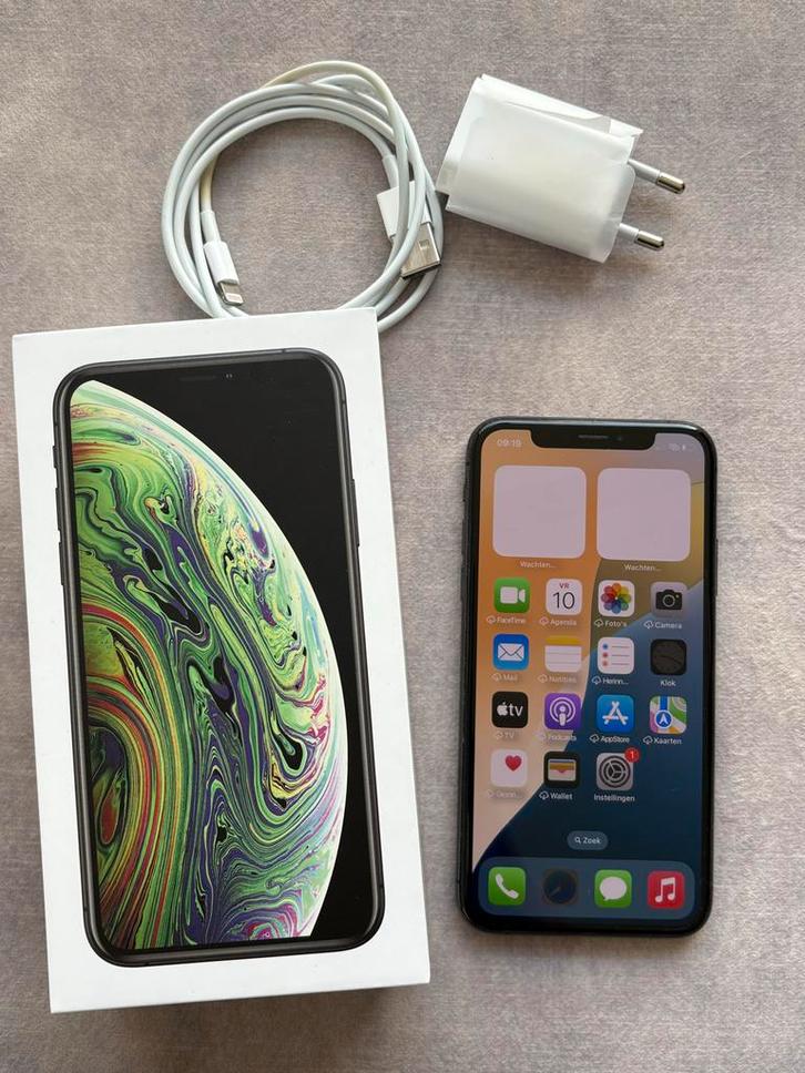 iPhone XS 64 GB - als nieuw, Telecommunicatie, Mobiele telefoons | Apple iPhone, Zo goed als nieuw, 64 GB, Zonder abonnement, Zonder simlock