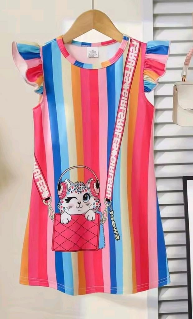 Zomerjurkje maat 128 NIEUW, Kinderen en Baby's, Kinderkleding | Maat 128, Ophalen of Verzenden, Nieuw, Meisje, Jurk of Rok